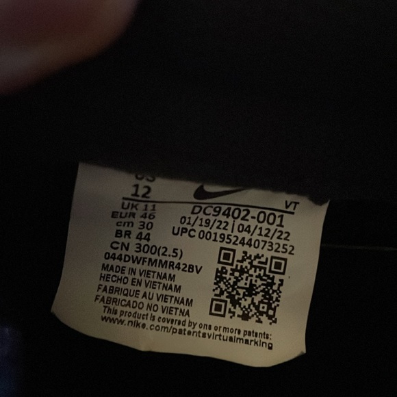 Nike Air Max Pre-Day Black and White Size 12 - Picture 13 of 15